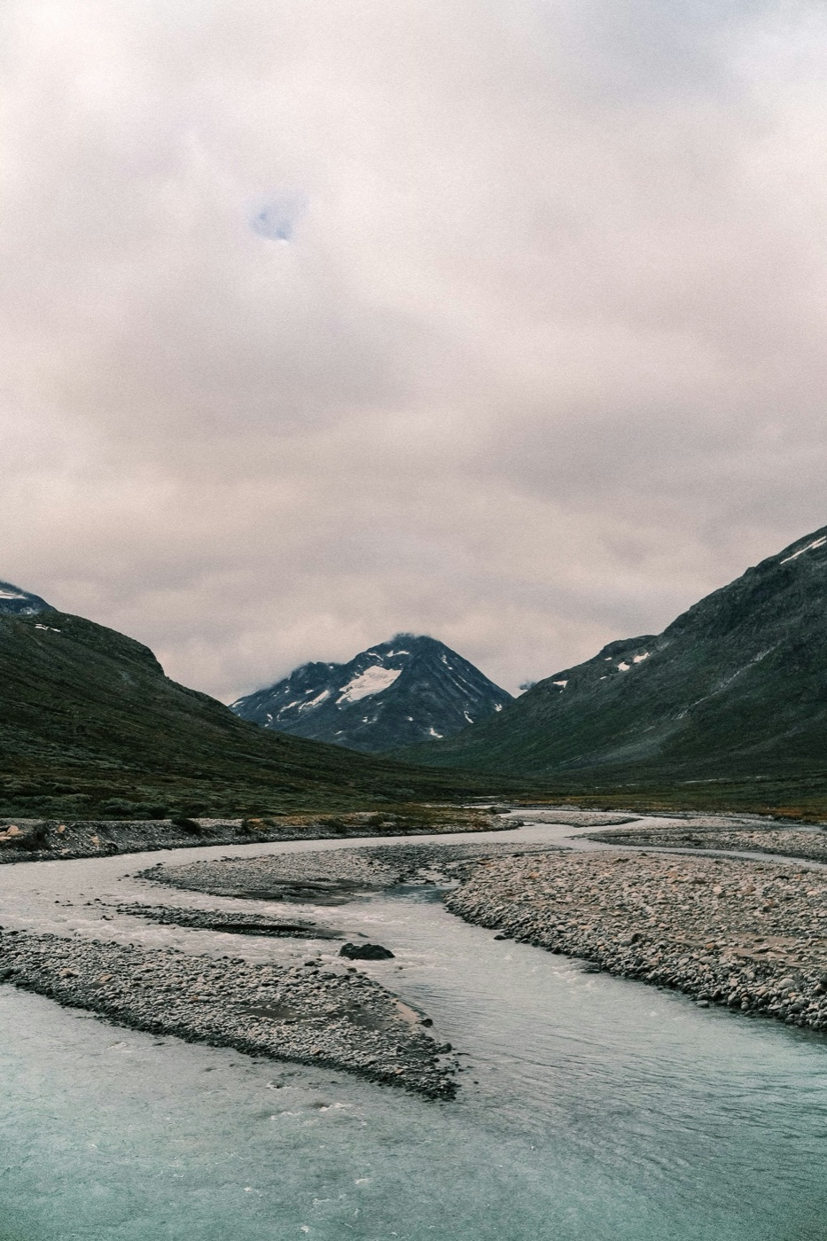 High-alpine landscape on the approach to Galdhøpiggen