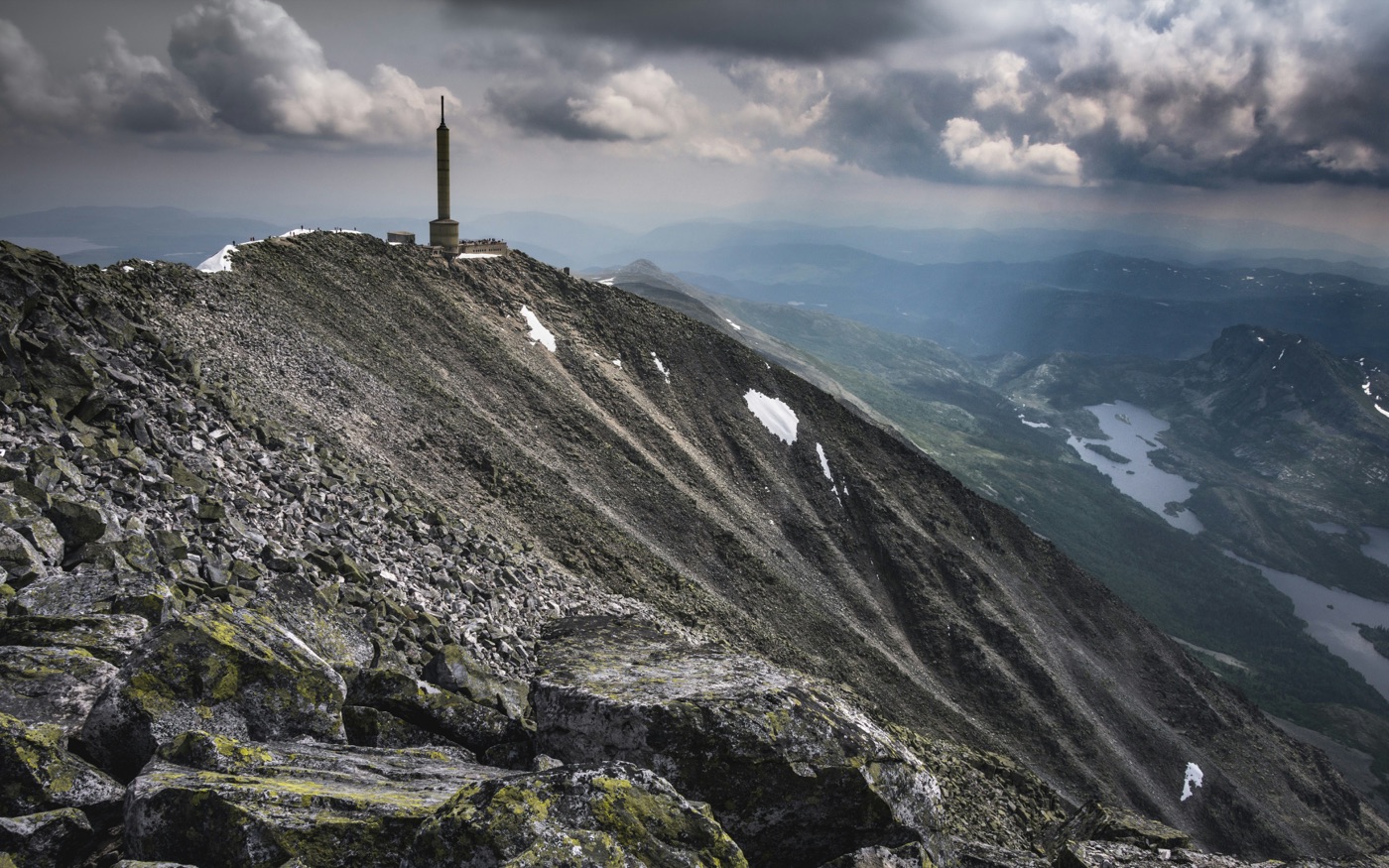 Telemark landscape viewed from Gaustatoppen